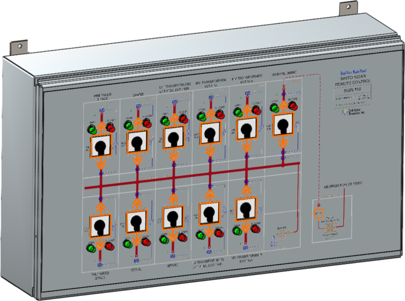 Control Switch Array Real-View Mimic Panel is a remote operating station for switchgear ...